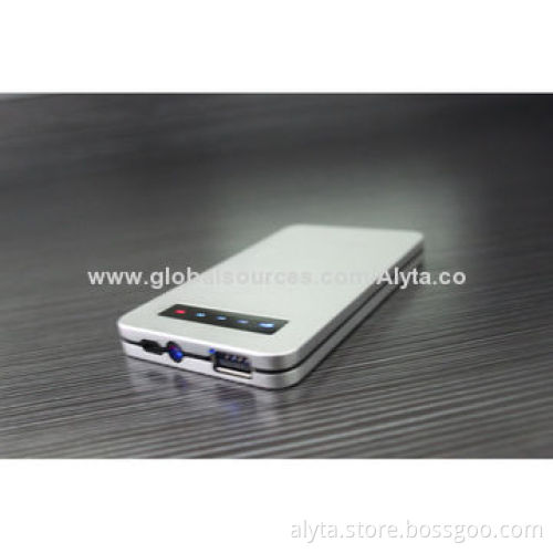6,000mAh Source Portable Touch Screen Power Bank with Aluminum Alloy Shell